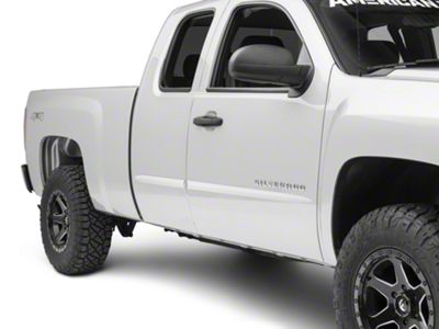 Bodyside Moldings; ABS Chrome (07-18 Silverado 1500 Extended/Double Cab, Crew Cab)