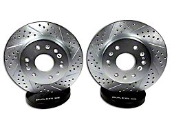 Baer Sport Drilled and Slotted 6-Lug Rotors; Front Pair (07-18 Silverado 1500)