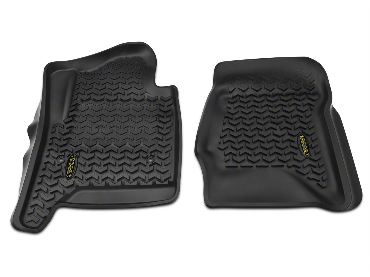 Barricade Front Floor Mats; Black (14-18 Silverado 1500)