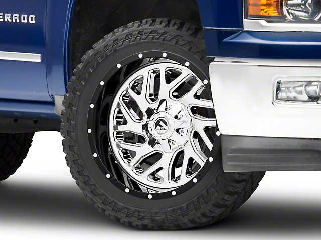 Fuel Wheels Triton Chrome with Gloss Black Lip 6-Lug Wheel; 22x10; -13mm Offset (21-23 Tahoe)