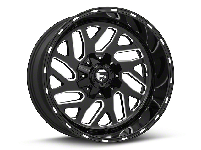 Fuel Wheels Triton Gloss Black Milled 6-Lug Wheel; 20x12; -44mm Offset (15-20 Tahoe)