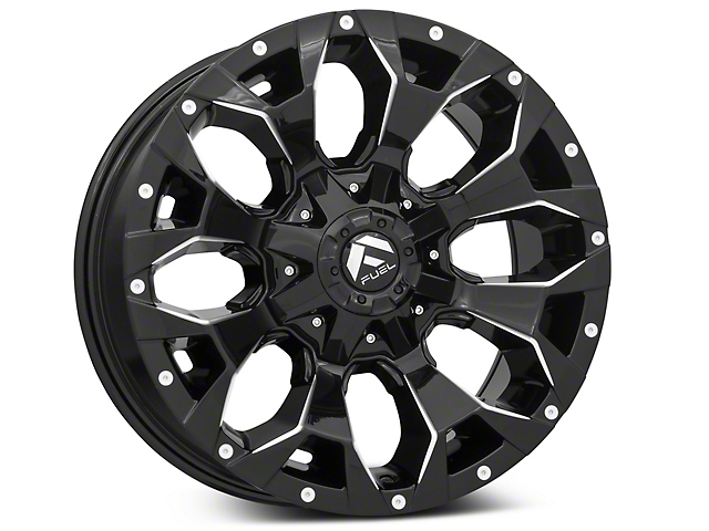 Fuel Wheels Assault Gloss Black Milled 6-Lug Wheel; 17x9; -12mm Offset (21-23 Tahoe)
