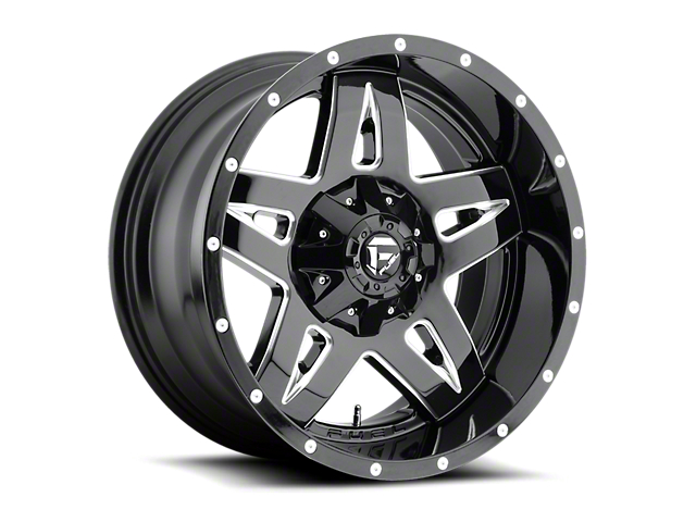 Fuel Wheels Full Blown Gloss Black Milled 6-Lug Wheel; 18x9; 14mm Offset (07-14 Tahoe)