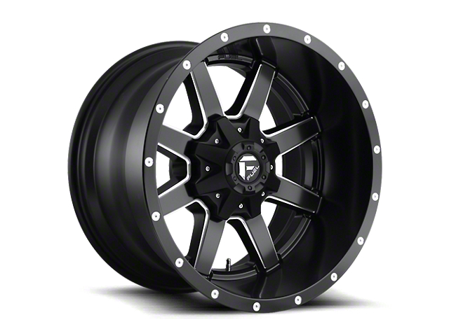 Fuel Wheels Maverick Matte Black Milled 6-Lug Wheel; 24x10; 20mm Offset (21-23 Tahoe)