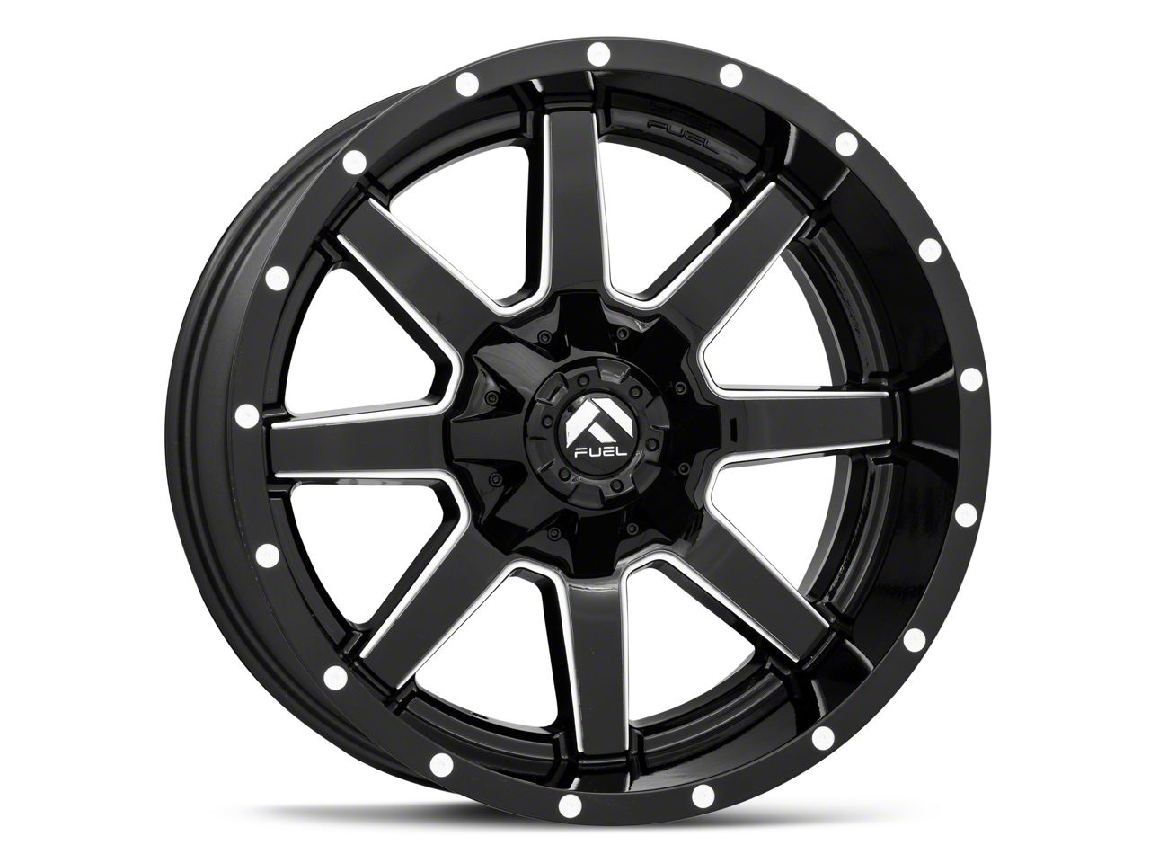 Fuel Wheels Maverick Gloss Black Milled 6-Lug Wheel; 20x10; -24mm Offset (21-23 Tahoe)