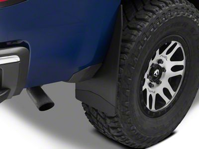 12-Inch Wide Mud Flaps; Front or Rear; Black Weight (Universal; Some Adaptation May Be Required)
