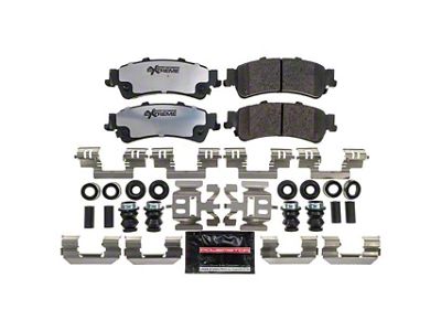 PowerStop Z36 Extreme Truck and Tow Carbon-Fiber Ceramic Brake Pads; Rear Pair (99-06 Sierra 1500 w/o Rear Drum Brakes)