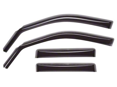 Weathertech Side Window Deflectors; Front and Rear; Dark Smoke (99-06 Sierra 1500, Extended Cab, Crew Cab)