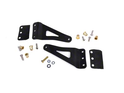 Rough Country 50-Inch Curved LED Light Bar Upper Windshield Mounting Brackets (07-13 Silverado 1500)