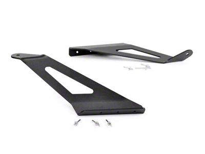 Rough Country 50-Inch Curved LED Light Bar Upper Windshield Mounting Brackets (14-18 Silverado 1500)