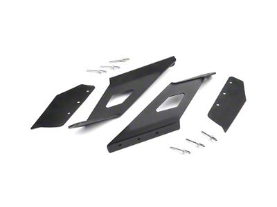 Rough Country 54-Inch Curved LED Light Bar Upper Windshield Mounting Brackets (14-18 Silverado 1500)