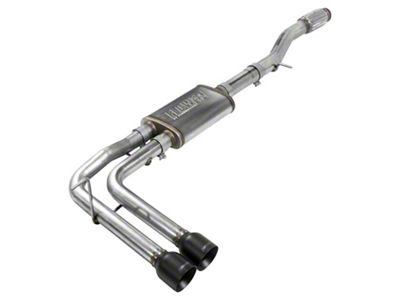 Flowmaster FlowFX Dual Exhaust System with Black Tips; Middle Side Exit (14-18 5.3L Silverado 1500)