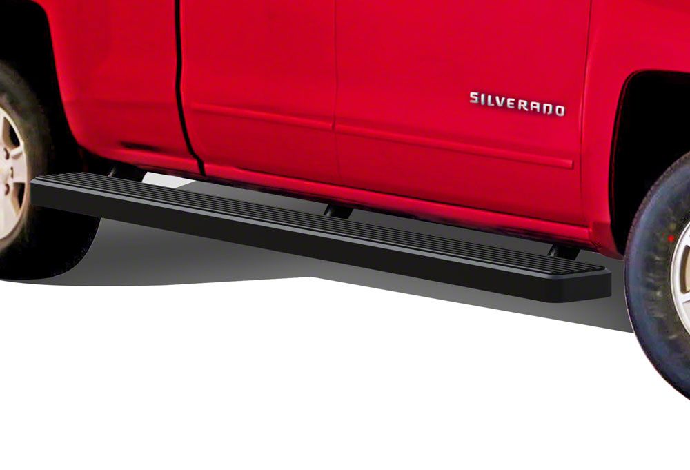 Silverado 1500 6-Inch iStep Wheel-to-Wheel Running Boards; Black (07-18 ...