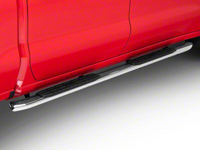 Barricade PNC Side Step Bars; Stainless Steel (19-23 Silverado 1500 Crew Cab)