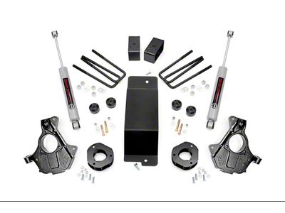 Rough Country 3.50-Inch Knuckle Suspension Lift Kit with Premium N3 Shocks (07-13 4WD Silverado 1500)