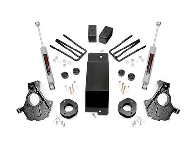 Rough Country 3.50-Inch Knuckle Suspension Lift Kit (14-18 4WD Silverado 1500 w/ Cast Steel Control Arms)