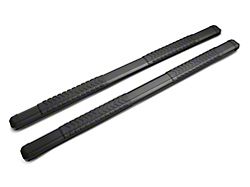 Barricade Saber 5-Inch Aluminum Side Step Bars; Black Cover Plates (19-23 Silverado 1500 Double Cab)