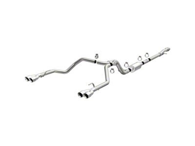 Magnaflow Street Series Dual Exhaust System with Quad Polished Tips; Rear Exit (19-23 5.3L Silverado 1500 w/ Factory Dual Exhaust)