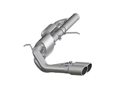MBRP Armor Lite Dual Exhaust System with Polished Tips; Middle Side Exit (09-18 5.3L Silverado 1500)