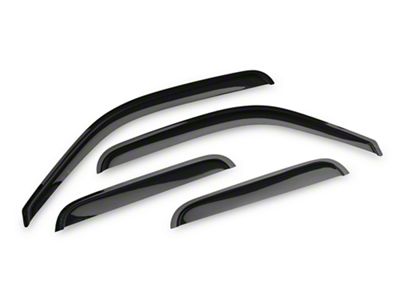 RedRock Window Deflectors; Front and Rear; Smoked (99-06 Sierra 1500 Extended Cab)