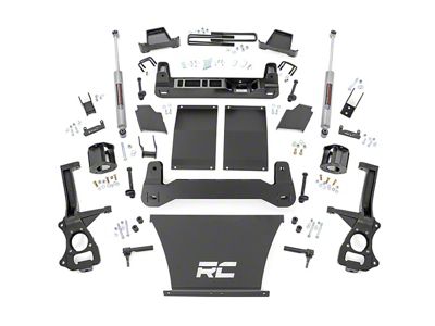 Rough Country 4-Inch Suspension Lift Kit with Strut Spacers and Premium N3 Shocks (19-23 Silverado 1500 Trail Boss, Excluding Diesel)