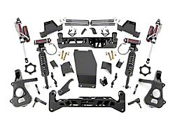 Rough Country 7-Inch Knuckle Suspension Lift Kit with Vertex Adjustable Coil-Overs and Vertex Reservoir Shocks (14-18 4WD Silverado 1500 w/ Stock Cast Steel Control Arms)