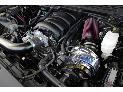 Procharger High Output Intercooled Supercharger Complete Kit with P-1SC-1; Satin Finish (14-18 5.3L Sierra 1500)