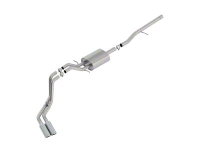 Borla ATAK Dual Exhaust System with Chrome Tips; Same Side Exit (14-18 5.3L Sierra 1500)
