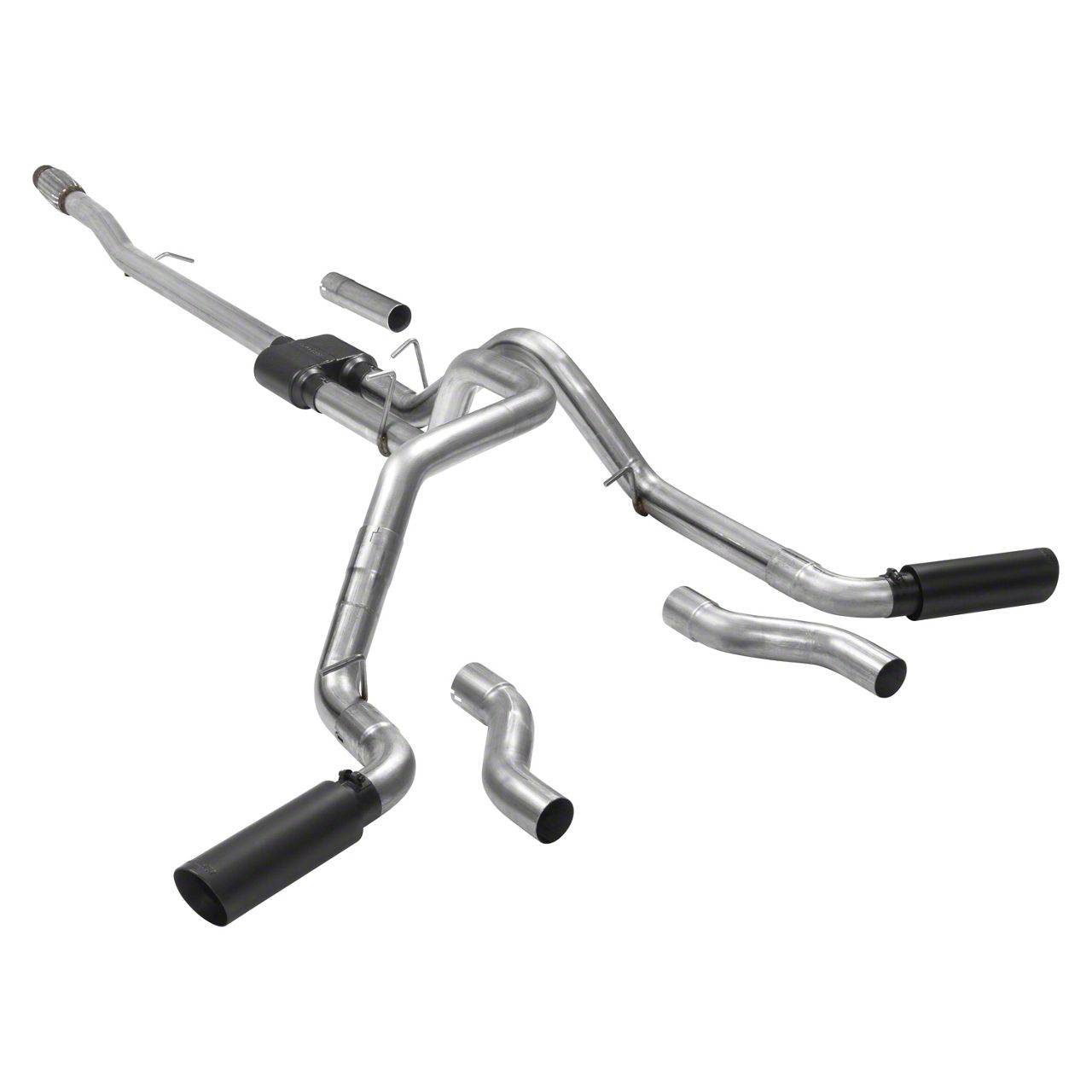 Performance Curve Cat-Back Dual Exhaust Kit W/ Flowmaster Super 40 Muffler For Chevy Silverado / GMC Sierra 1500 2014-2019 (Classic)