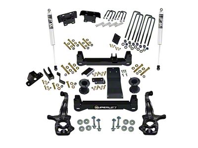 SuperLift 6-Inch Suspension Lift Kit with FOX Shocks (19-23 4WD Silverado 1500, Excluding Trail Boss)