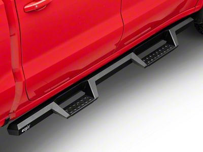 HDX Drop Nerf Side Step Bars; Textured Black (19-23 Silverado 1500 Crew Cab)