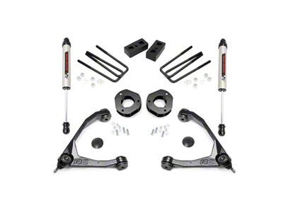 Rough Country 3.50-Inch Upper Control Arm Suspension Lift Kit with V2 Monotube Shocks (07-18 Sierra 1500, Excluding 14-18 Denali)