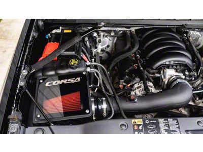 Corsa Performance Closed Box Cold Air Intake with DryTech 3D Dry Filter (14-18 6.2L Sierra 1500)