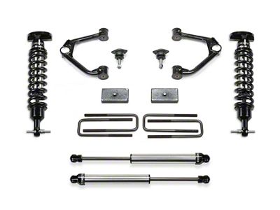 Fabtech 1.50-Inch Ball Joint Upper Control Arm Lift Kit with Dirt Logic 2.5 Coil-Overs and Dirt Logic 2.25 Shocks (19-23 Sierra 1500 AT4, Excluding Diesel)