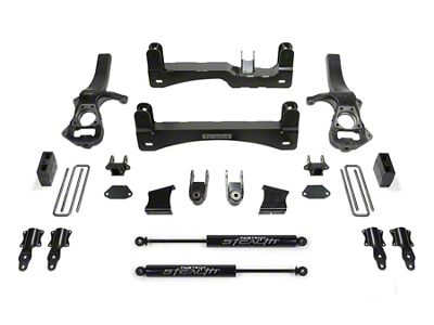 Fabtech 6-Inch Basic Suspension Lift Kit with Stealth Shocks (19-23 2WD Silverado 1500 Crew Cab w/ 5.80-Foot Short Box, Excluding Trail Boss)