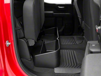 GearBox Under Seat Storage Box; Black (19-23 Silverado 1500 Double Cab)