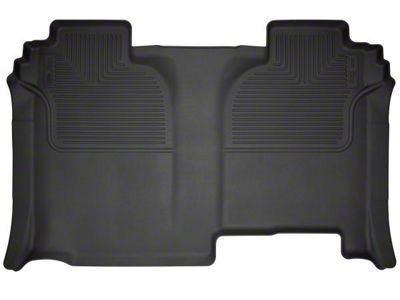 Husky Liners WeatherBeater Second Seat Floor Liner; Full Coverage; Black (19-23 Silverado 1500 Crew Cab w/o Rear Underseat Storage)