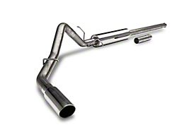 C&L Single Exhaust System with Polished Tip; Side Exit (14-18 4.3L Silverado 1500)