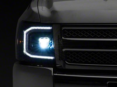 Morimoto XB LED Headlights; Black Housing; Clear Lens (07-13 Silverado 1500)