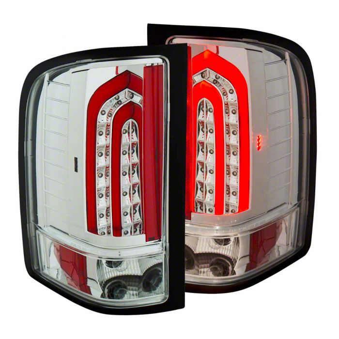 Silverado 1500 G4 LED Tail Lights; Chrome (07-13 Silverado 1500)