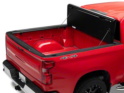UnderCover Flex Tri-Fold Tonneau Cover; Black Textured (19-23 Silverado 1500 w/ 5.80-Foot Short & 6.50-Foot Standard Box)