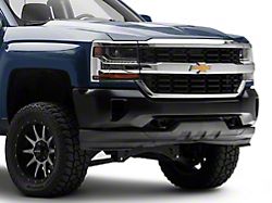 Front Bumper Face Bar with Fog Light Openings; Not Pre-Drilled for Backup Sensors; Black (16-18 Silverado 1500)