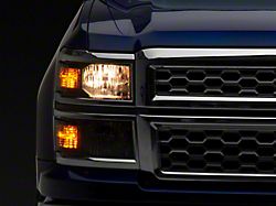 OE Style Headlights With Chrome Trim; Black Housing; Clear Lens (14-15 Silverado 1500)