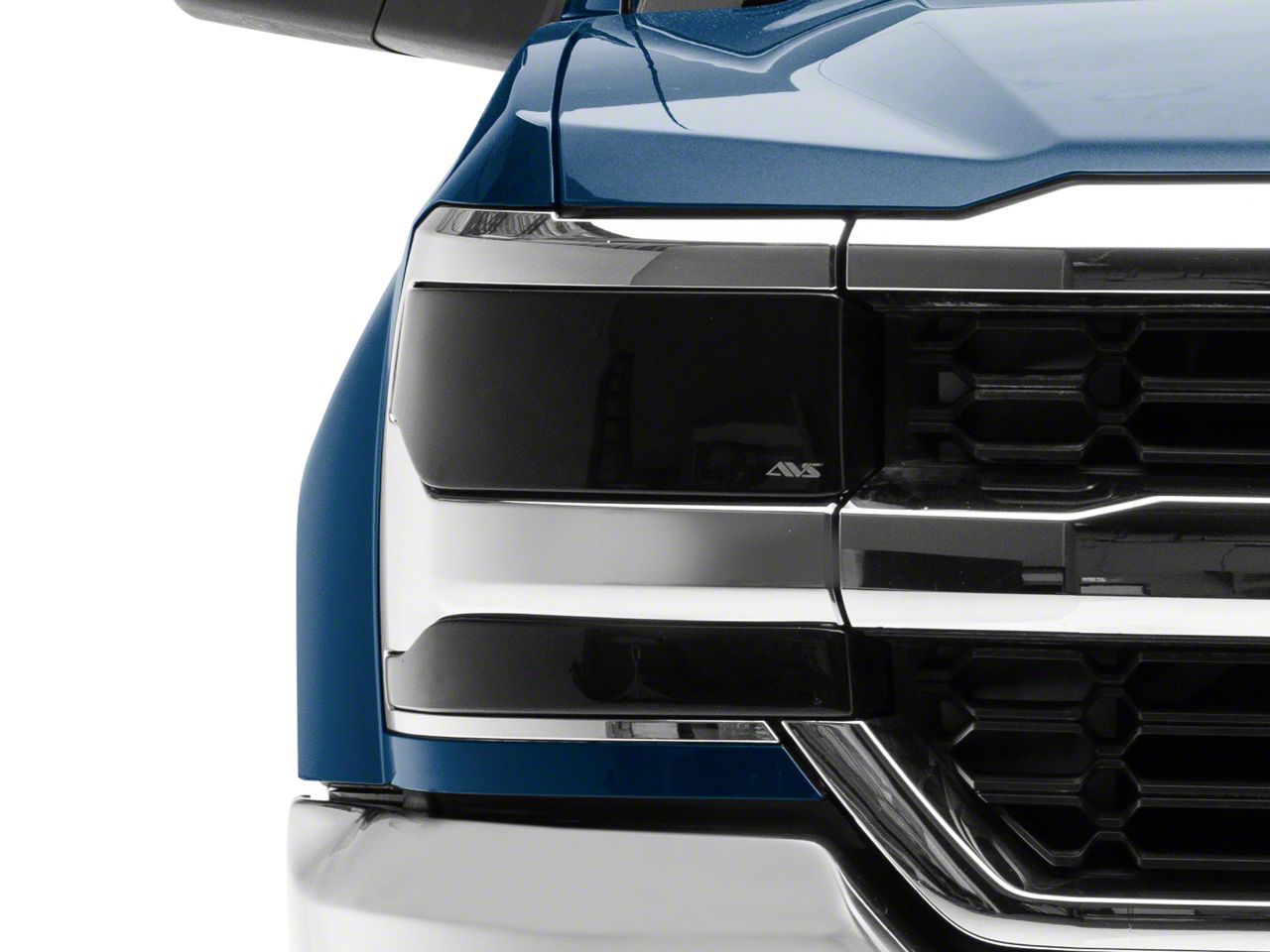 Silverado 1500 Headlight Covers; Dark Smoke (1618 Silverado 1500)