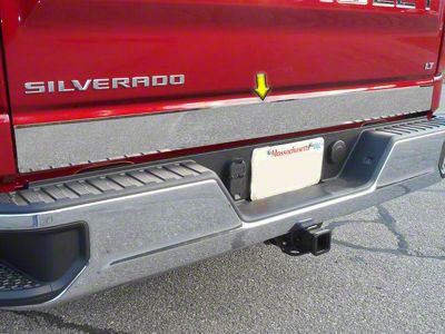 Tailgate Accent Trim; Stainless Steel (19-23 Silverado 1500)