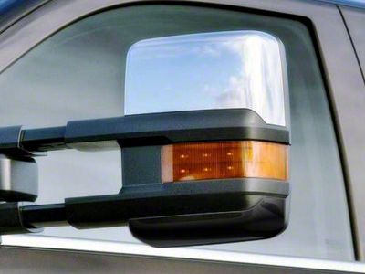 Towing Mirror Covers; Chrome (14-18 Sierra 1500)