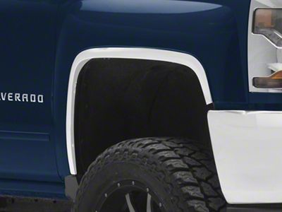 Wheel Well Fender Trim Molding; Stainless Steel (16-18 Silverado 1500)