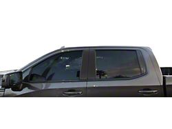 Door B-Pillar Accent Trim; Domed Carbon Fiber (19-23 Silverado 1500)