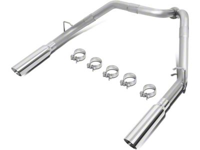 Dual Axle-Back Exhaust with Polished Tips; Rear Exit (09-13 6.2L Silverado 1500)