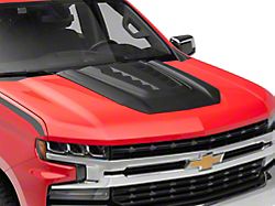 Air Design Hood Scoop; Satin Black (19-23 Silverado 1500)